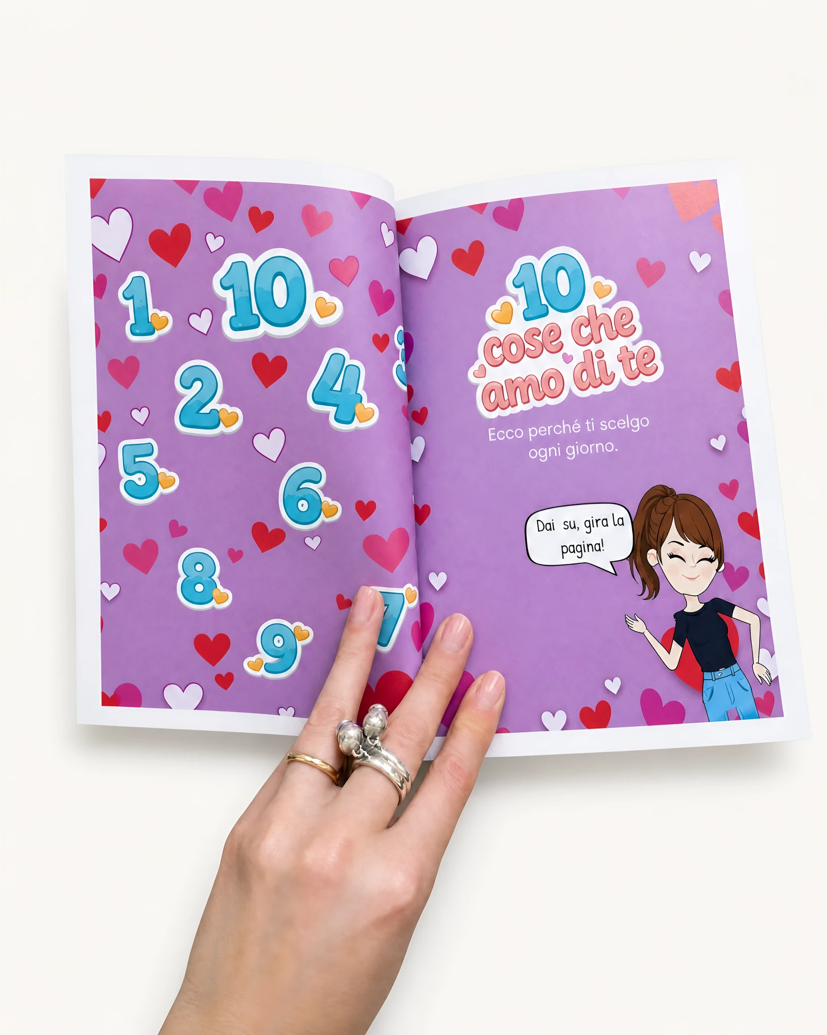 Libro personalizzato Dieci cose che amo di te – immagine 4